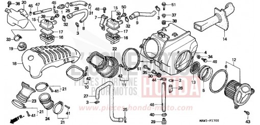 LUFTFILTER (E/F/G/IT/SP/2G/2IT) XL600VT de 1996